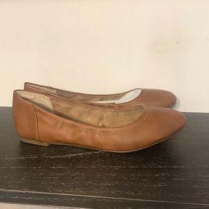 NWT Brown Dress Ballet Flats 12w